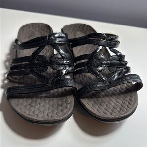 Privo by Clarks Black Strappy Sandals Size 7